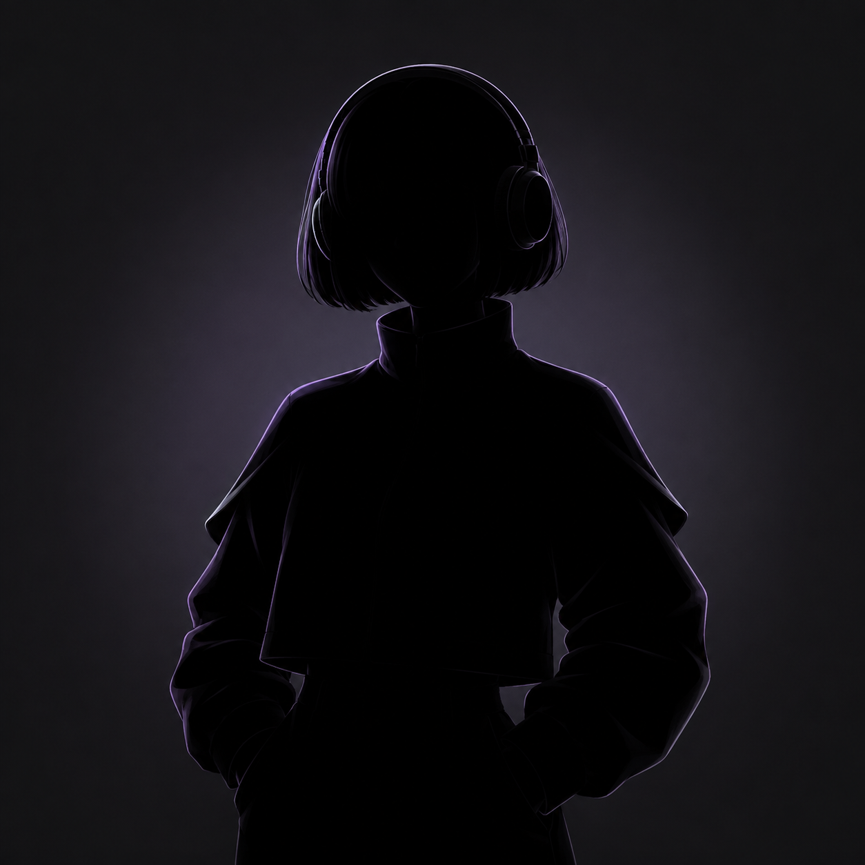 Unrevealed analyst with a short bob and headphones